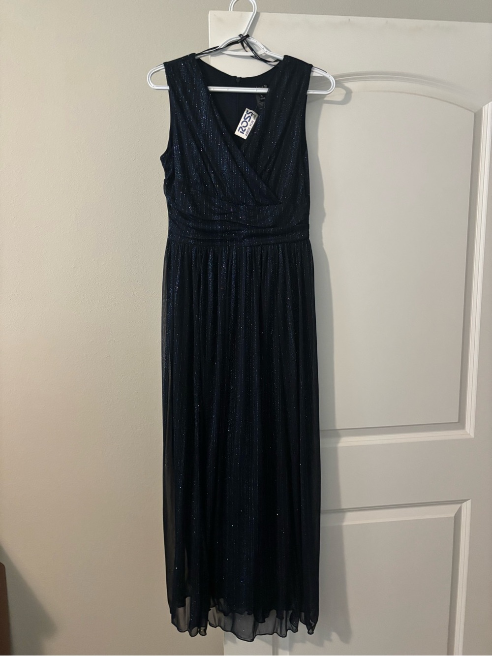 Sleeveless Navy Sparkle Maxi Dress by Ross
